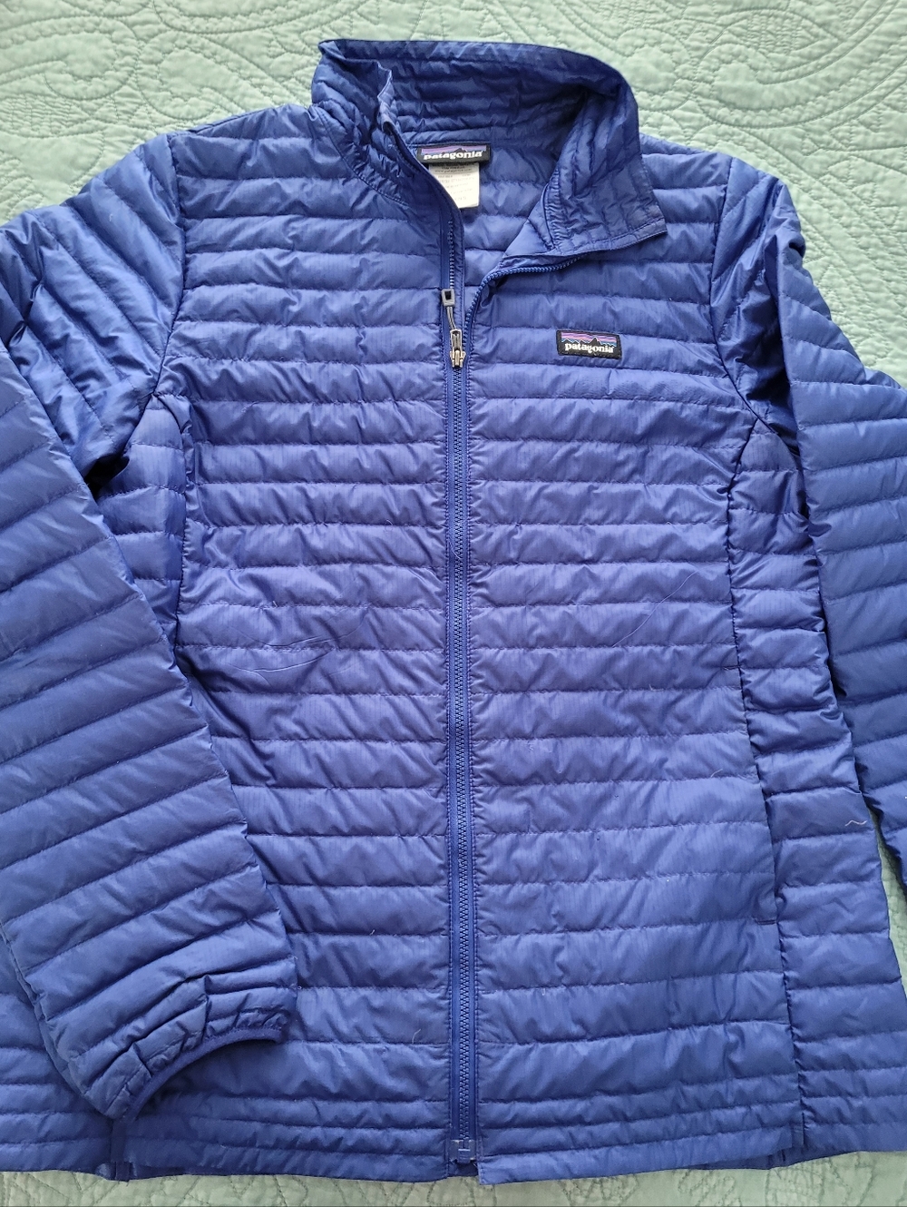 Patagonia Women's Royal Blue Quilted Down Puffer Jacket